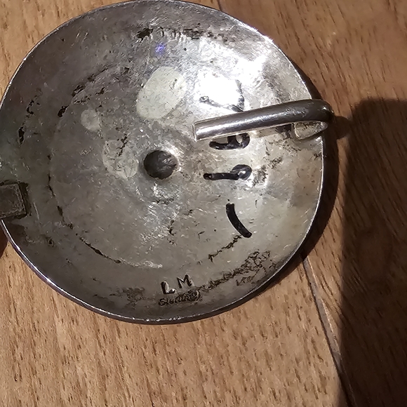 vintage sterling silver concho link Native American belt by Leonard Maloney - Picture 5 of 7